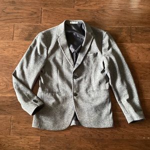 Zara 4 Way Stretch Comfort Knit Size 40 Coat + 32” Waist Pants